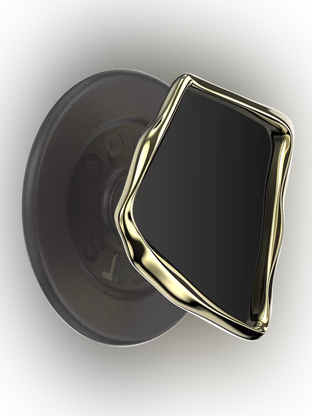 PopSockets PopTop Enamel Obsidian Cut MagSafe PopGrip Phone Grip Black Gold NEW